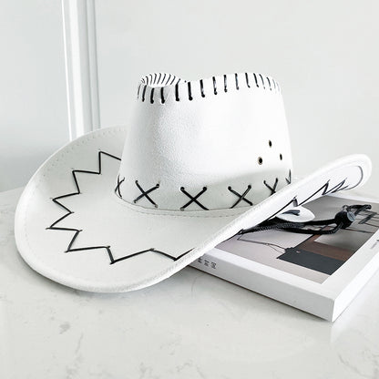 Western Style Wide Brim Sun Hat
