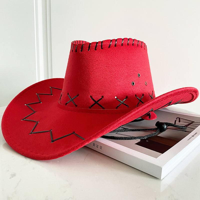 Western Style Wide Brim Sun Hat