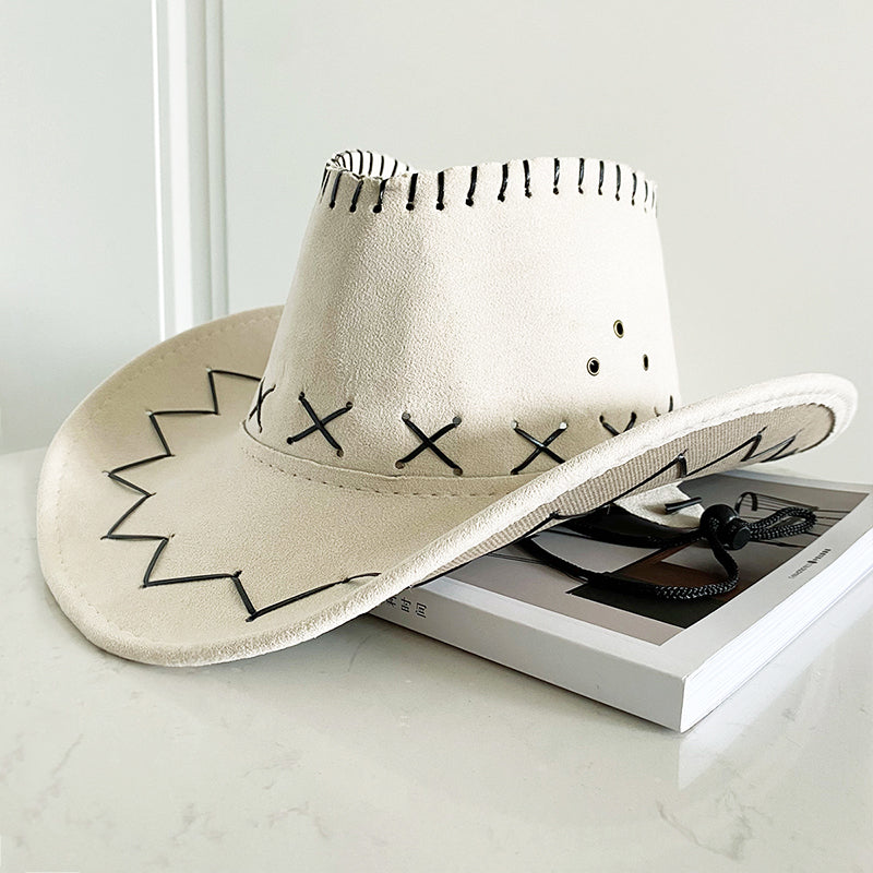 Western Style Wide Brim Sun Hat