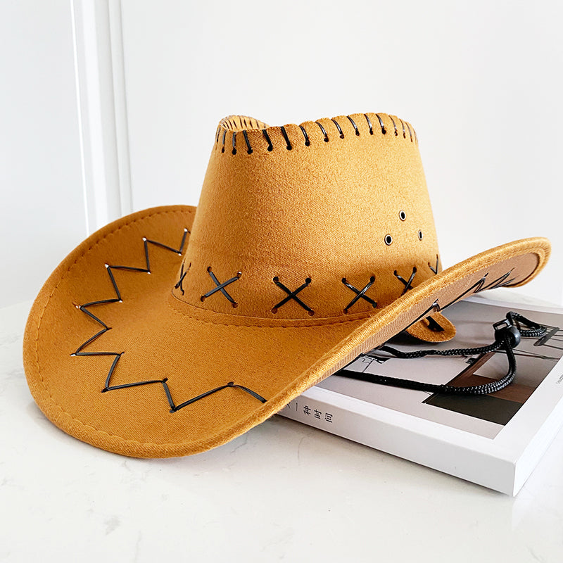 Western Style Wide Brim Sun Hat