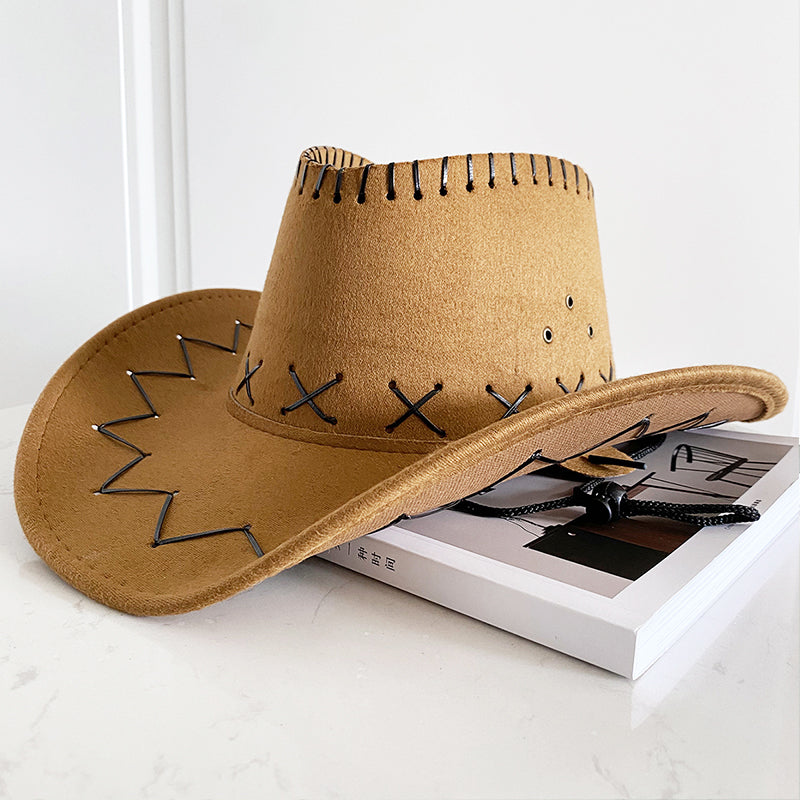 Western Style Wide Brim Sun Hat