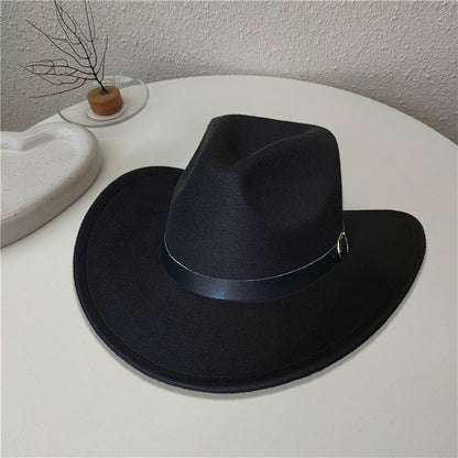 Western Style Wool Blend Cowboy Hat