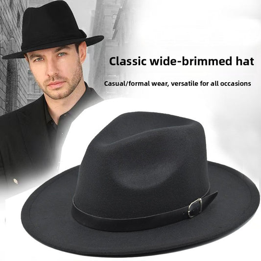 Western Style Wool Blend Cowboy Hat