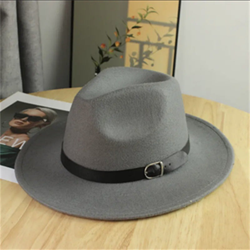Western Style Wool Blend Cowboy Hat