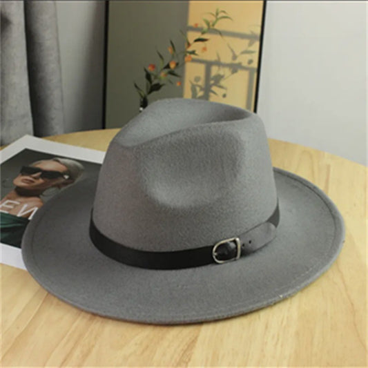 Western Style Wool Blend Cowboy Hat