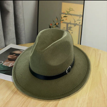 Western Style Wool Blend Cowboy Hat