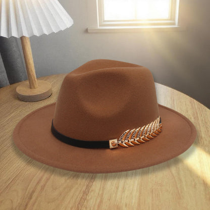 Western Style Wool Blend Cowboy Hat