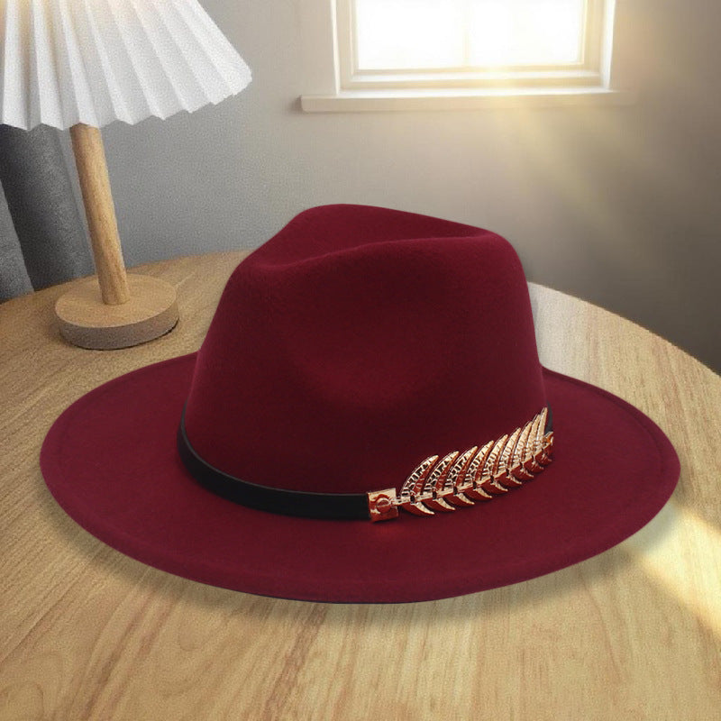 Western Style Wool Blend Cowboy Hat