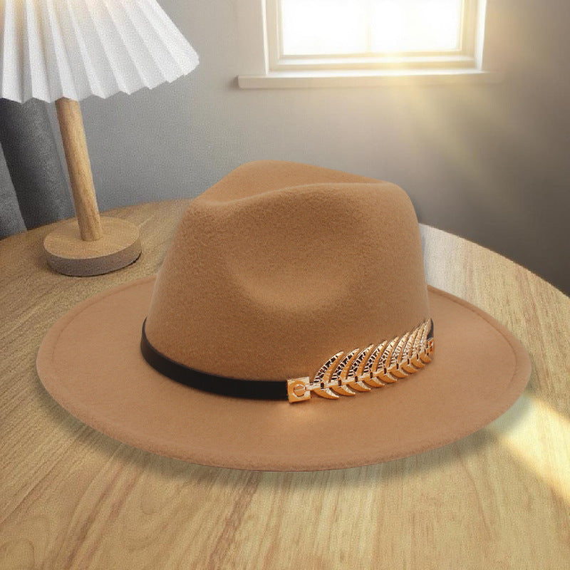 Western Style Wool Blend Cowboy Hat