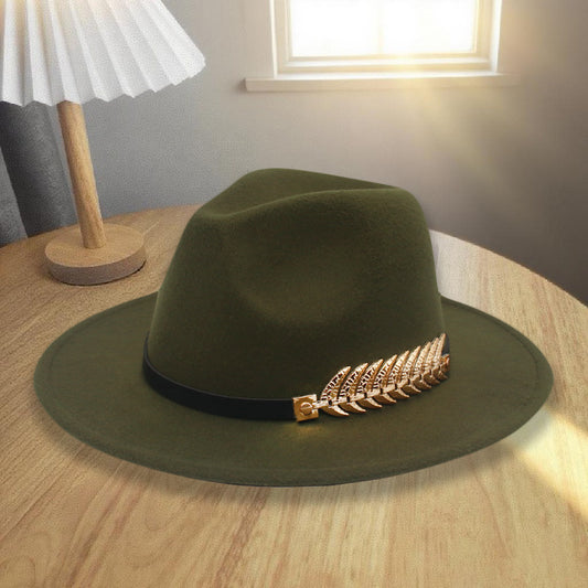 Western Style Wool Blend Cowboy Hat