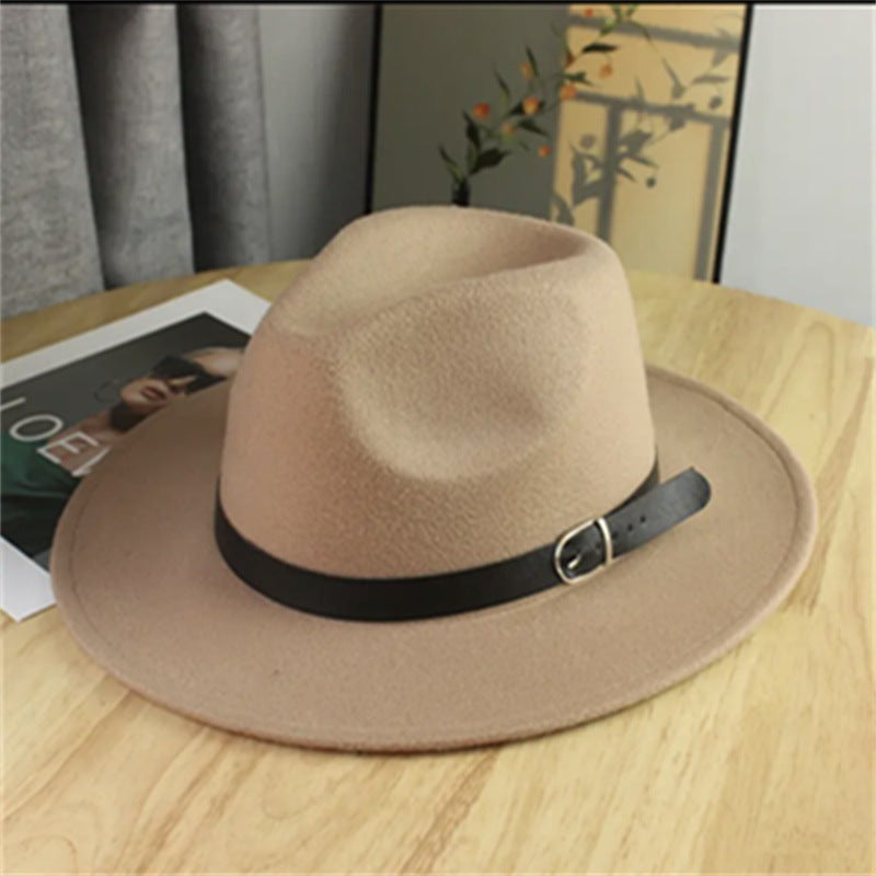 Western Style Wool Blend Cowboy Hat