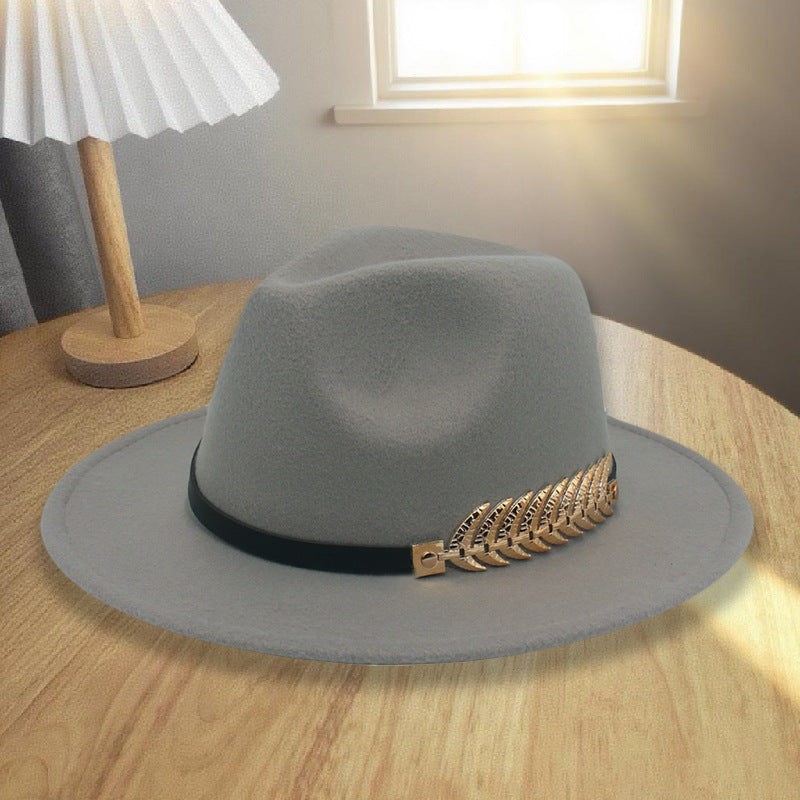 Western Style Wool Blend Cowboy Hat