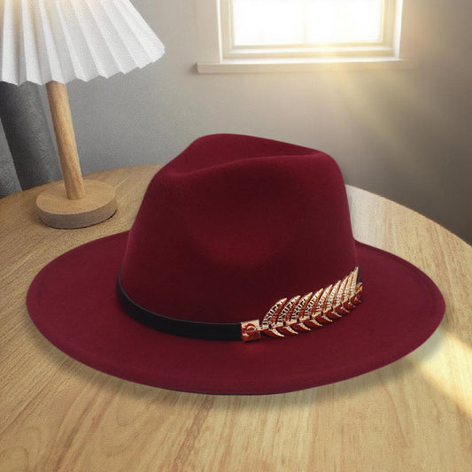 Western Style Wool Blend Cowboy Hat