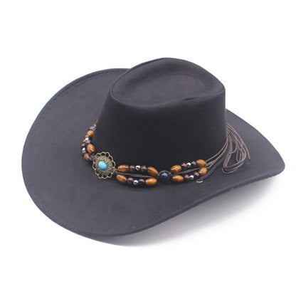 Western Style Woolen Cowboy Hat
