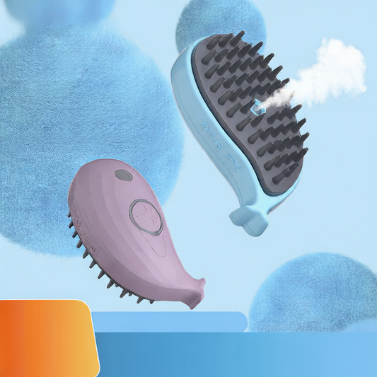 Whale-shaped pet massage comb