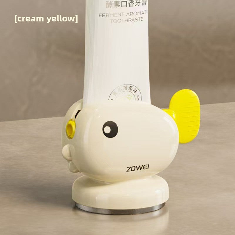 Whale Suction Cup Toothpaste Squeezer