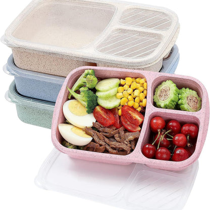 Wheat Straw Plastic Microwave Safe Lunch Box