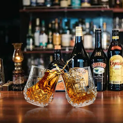 Whiskey Glass Set with Ice Stones