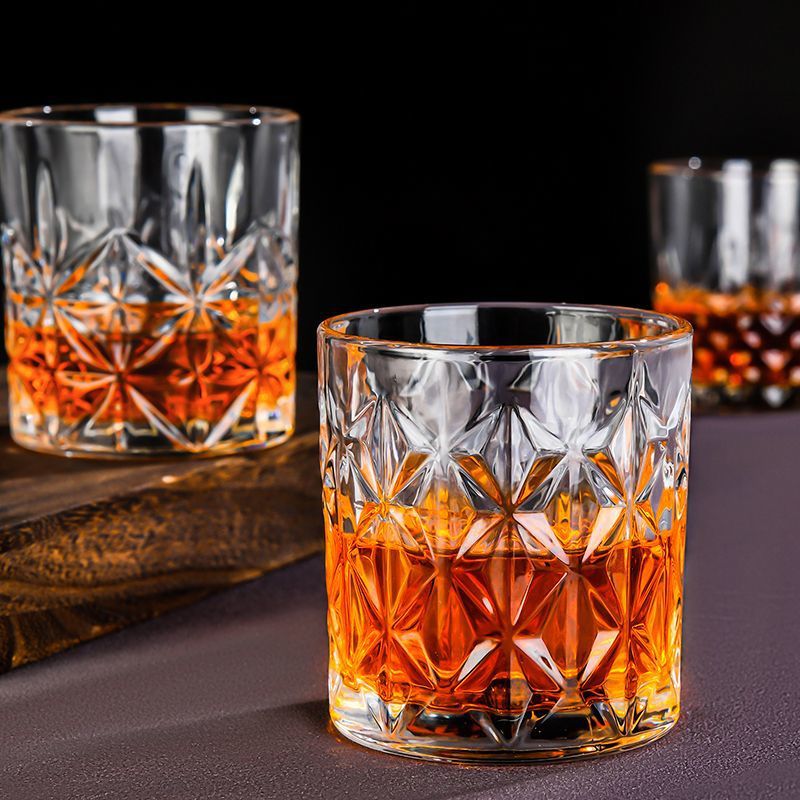 Whiskey Glasses with Sword Pattern