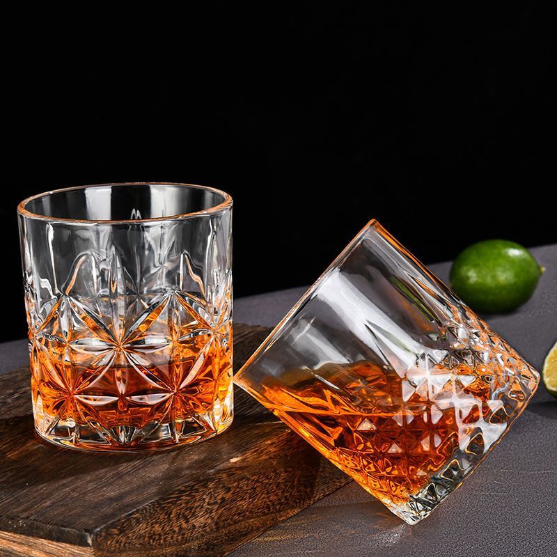 Whiskey Glasses with Sword Pattern