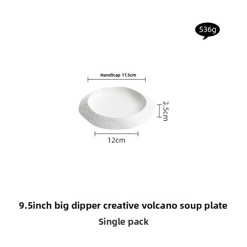 White Ceramic Dinner Plate