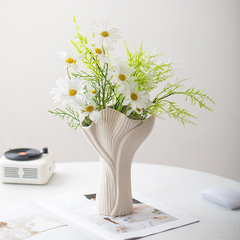White Ceramic Vase Ornaments