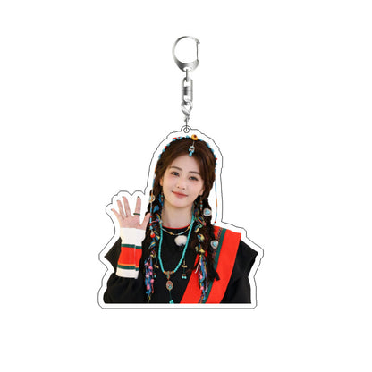 White Deer Keychain Double-sided Sandwich Acrylic Schoolbag Pendant