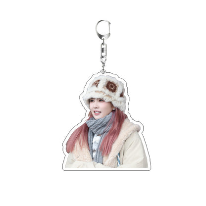 White Deer Keychain Double-sided Sandwich Acrylic Schoolbag Pendant