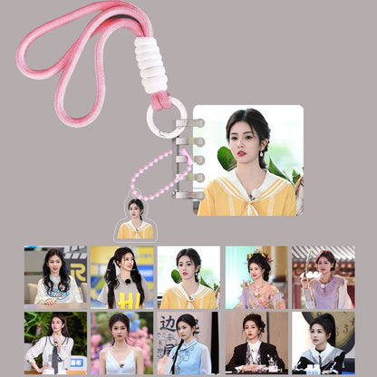 White Deer Keychain Double-sided Sandwich Acrylic Schoolbag Pendant