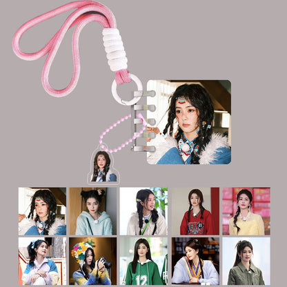 White Deer Keychain Double-sided Sandwich Acrylic Schoolbag Pendant