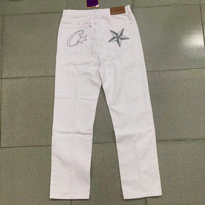 White denim suit, western cowboy jacket