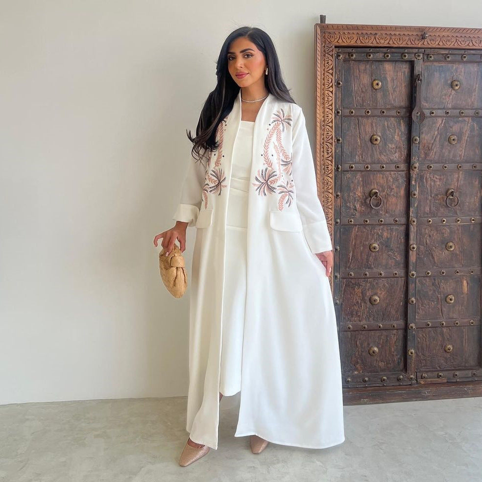 White elegant robe