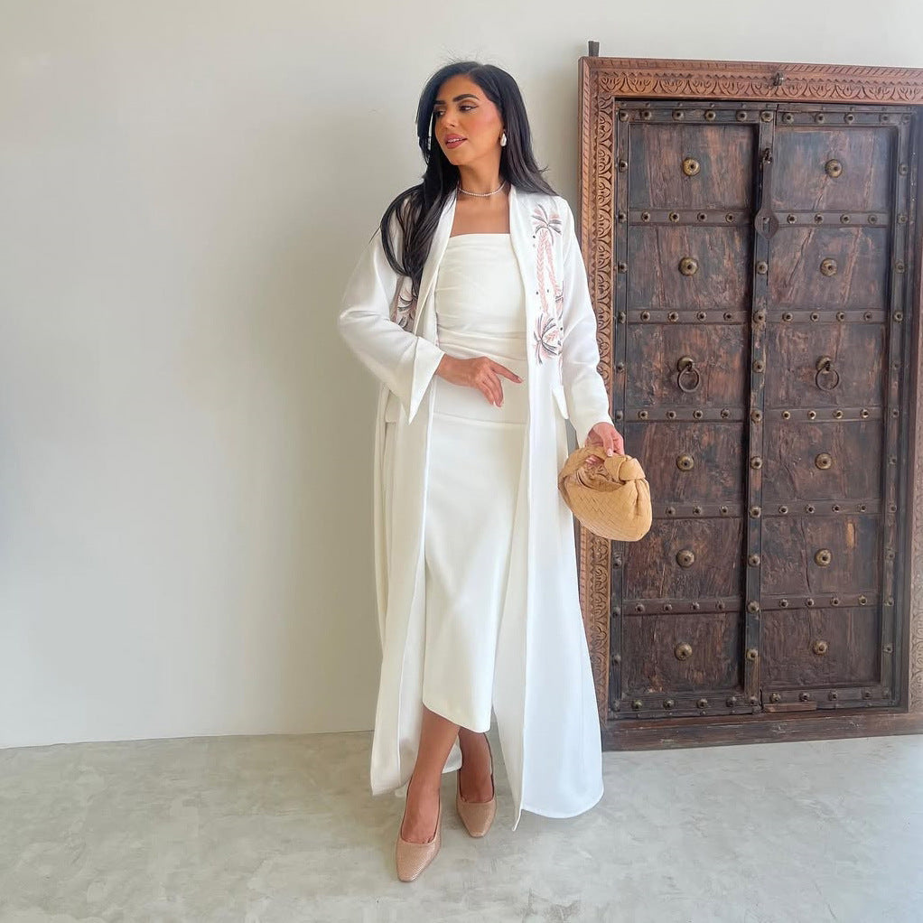 White elegant robe