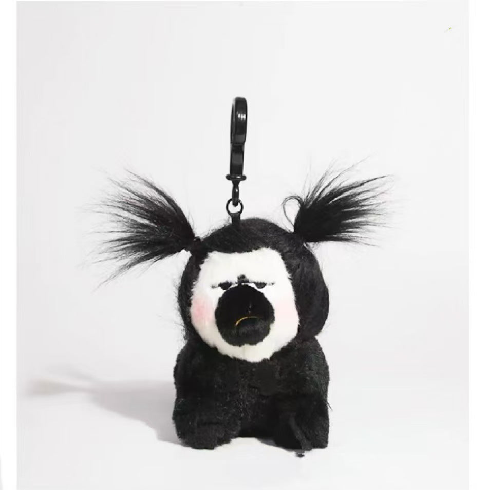 White-faced monkey doll bag pendant