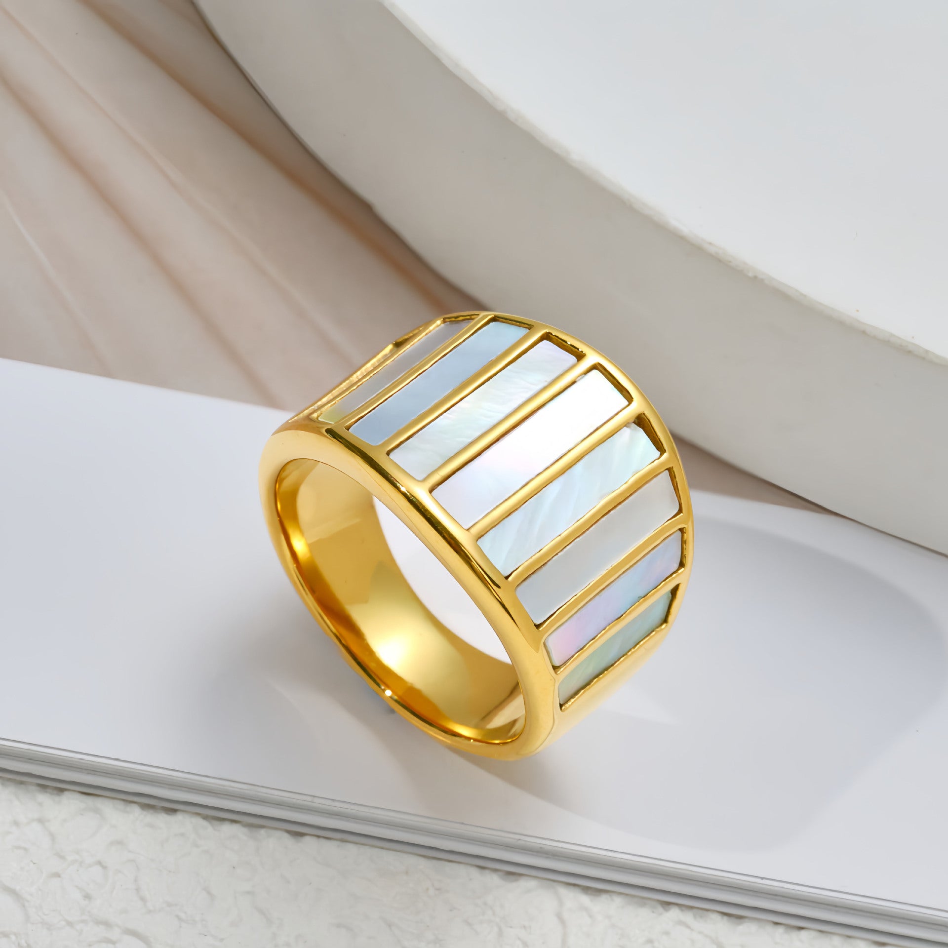 White Fritillaria Ring
