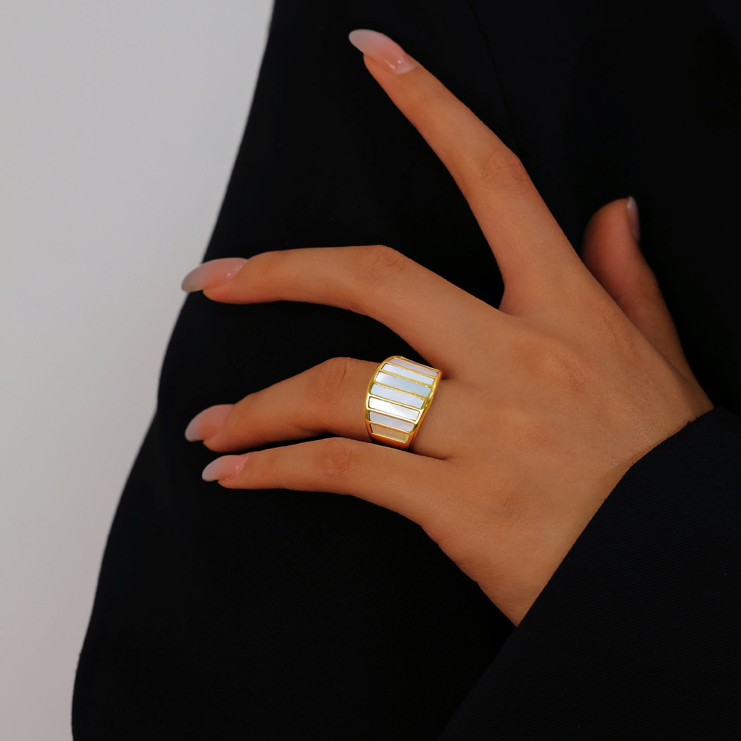 White Fritillaria Ring