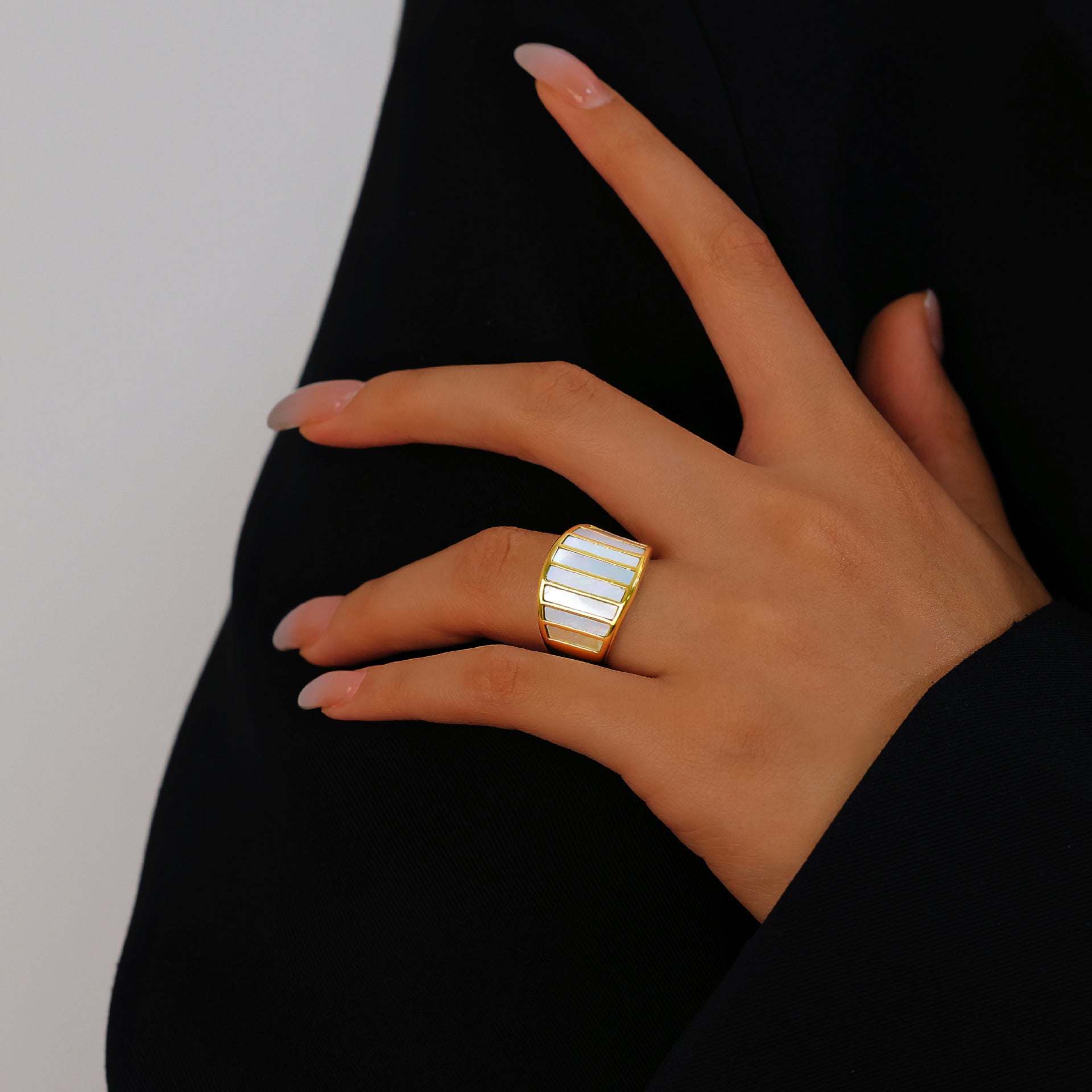 White Fritillaria Ring