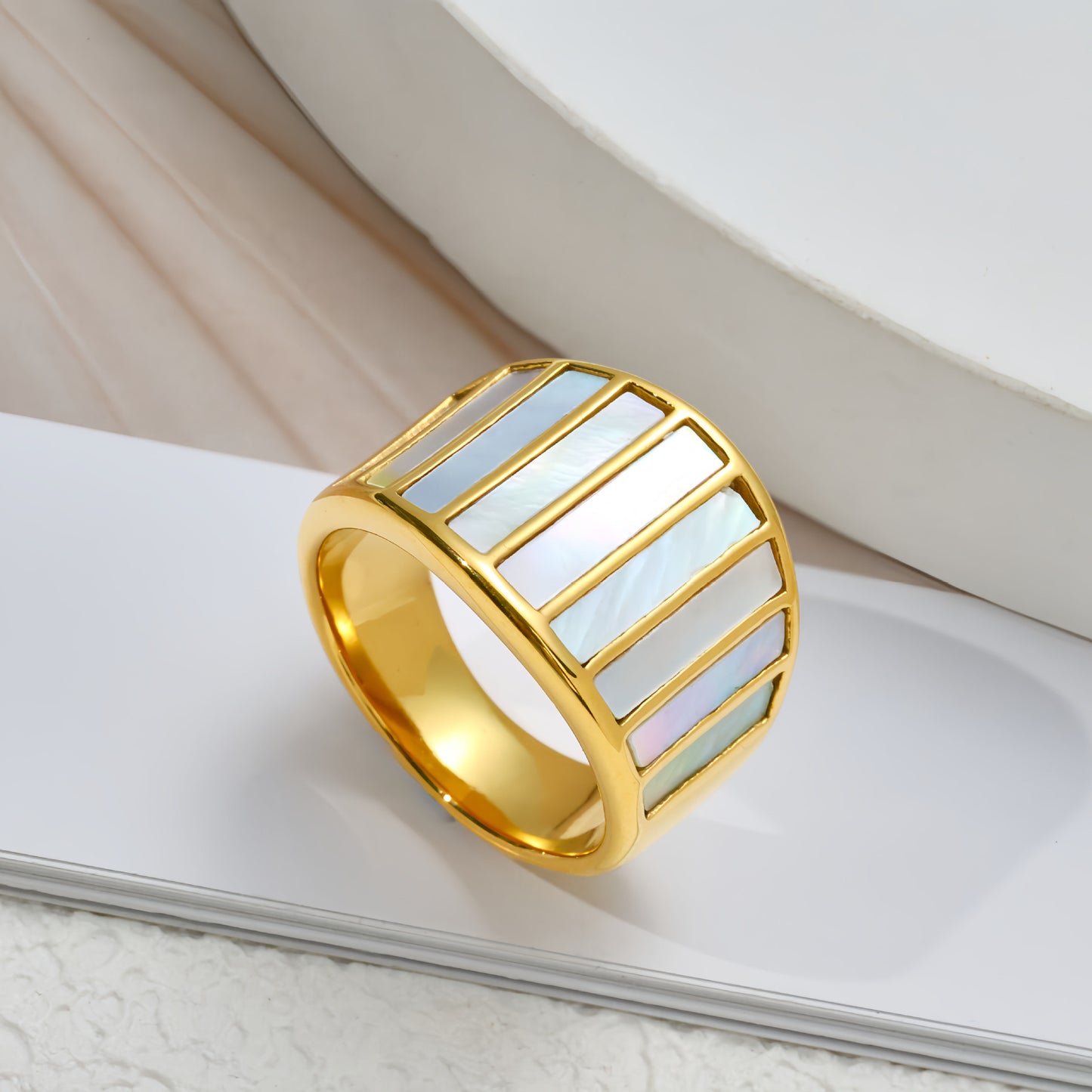 White Fritillaria Ring