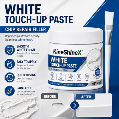 White furniture repair paste