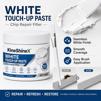 White furniture repair paste