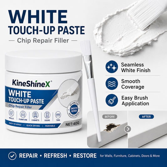 White furniture repair paste