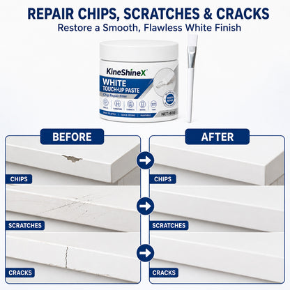 White furniture repair paste