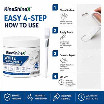 White furniture repair paste