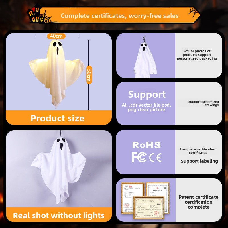 White Ghost Luminous Pendant