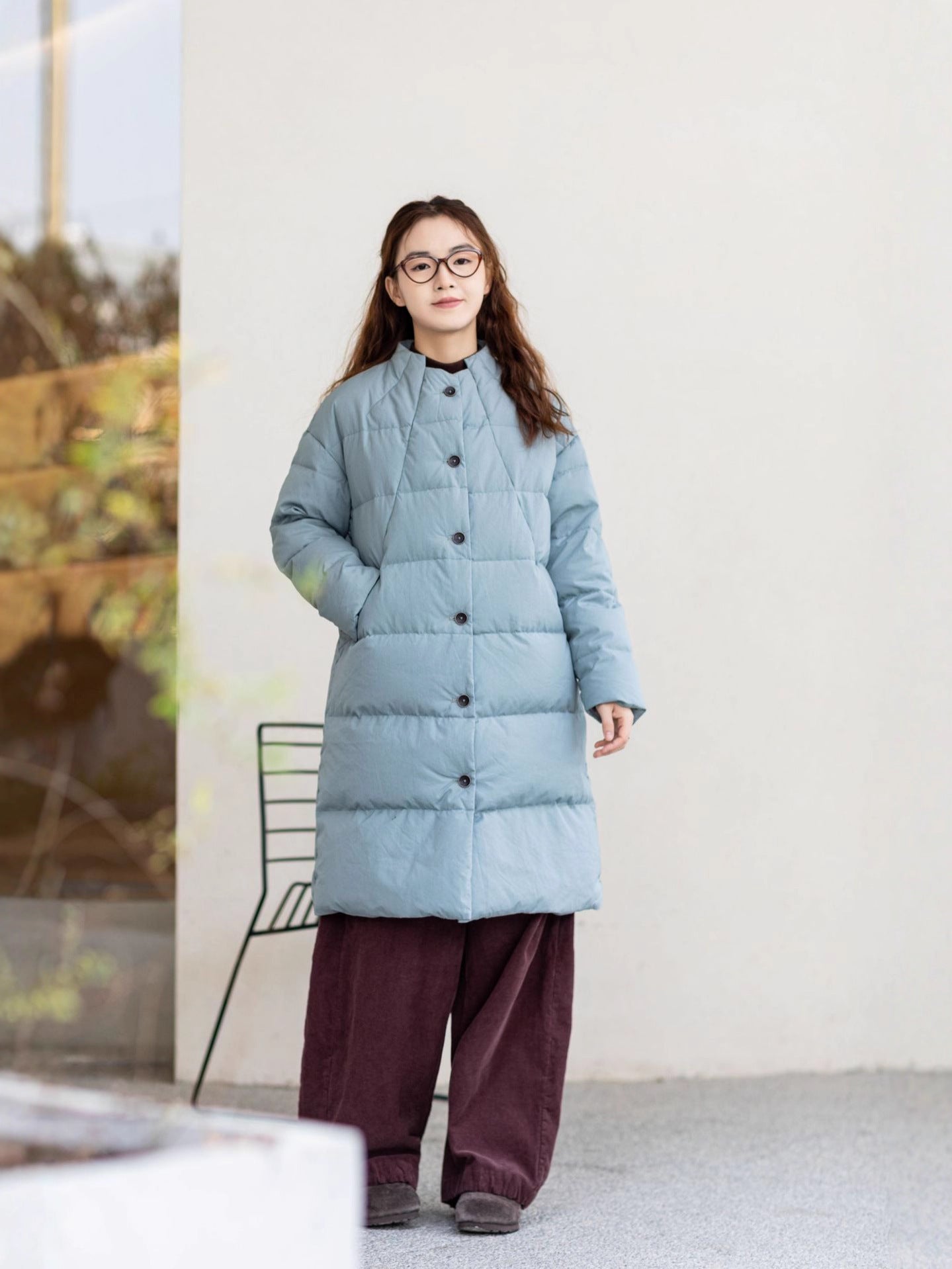 White goose down jacket