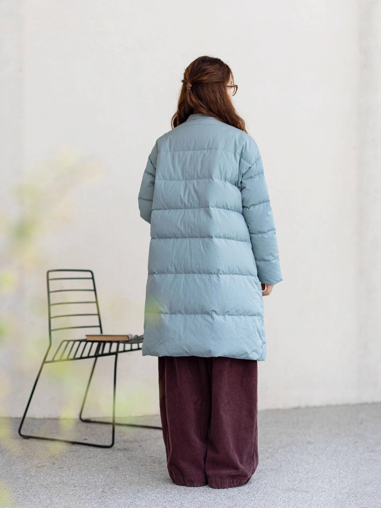 White goose down jacket