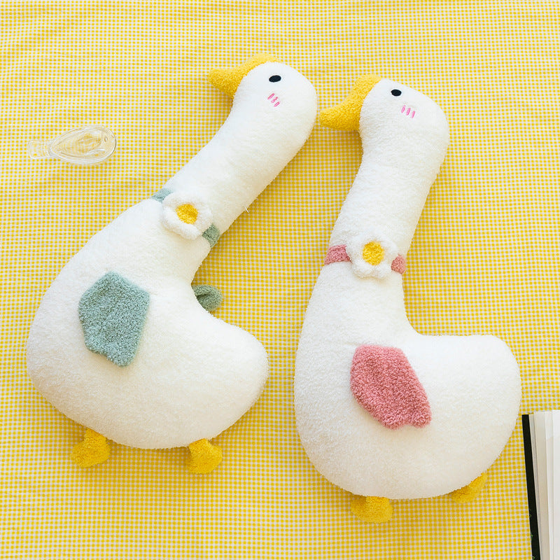 White goose pillow