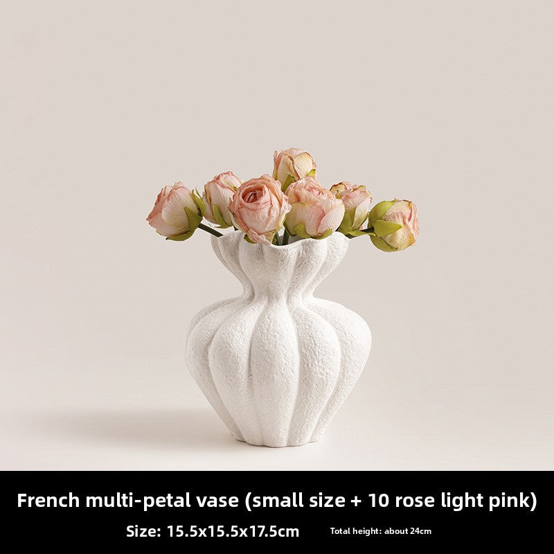 White high-end decorative vase