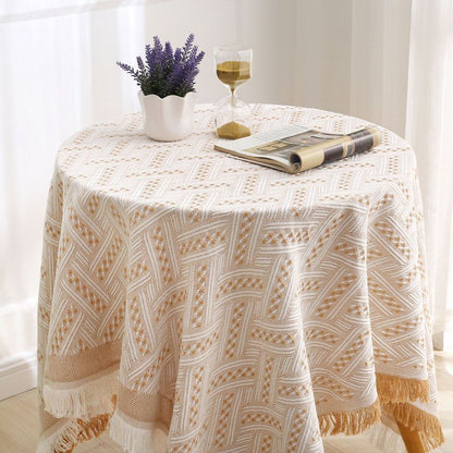 White ins decorative tablecloth