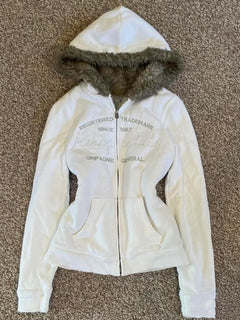 White Hooded Sweatshirt